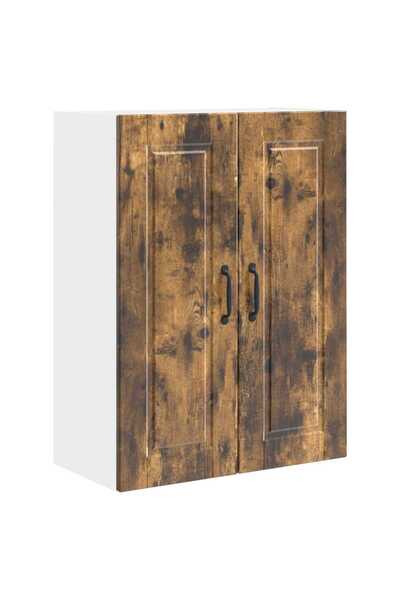 vidaxl Dulap de bucătărie Stejar fumuriu 60 x 31 x 80 cm Lemn compozit