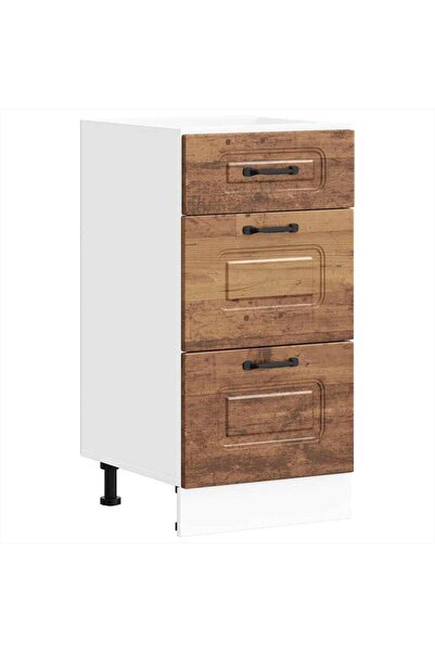 vidaxl "Kalmar" Kitchen Base Cabinet Old Wood Engineered Wood