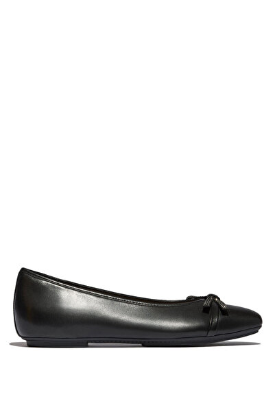 Fitflop Delicato Glitz-Bow Siyah Kadın Balerin Babet
