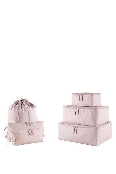 Pack'n Travel Bej 6'lı Valiz İçi Düzenleyici Set