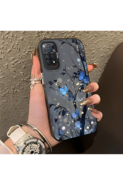 PATTERNOVA Redmi Note 11 Pro 4G/5G Uyumlu Nazarik Kelebek Desenli, Tam Kaplam...