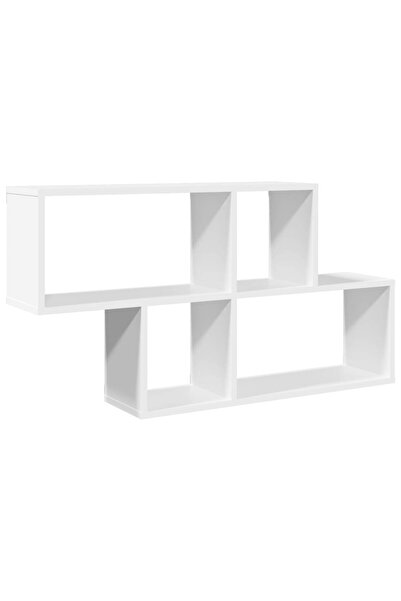 vidaxl Raft de perete, alb, 100x20x53 cm, lemn prelucrat