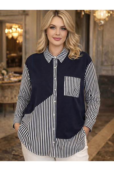 wearon tekstil Kadın a kalite büyük beden gömlek