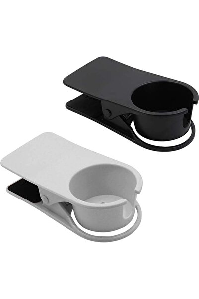 Arabest 2 Pcs Drinking Cup Holder Clip,Table Edge Clamp for Water,Drink,Bever...