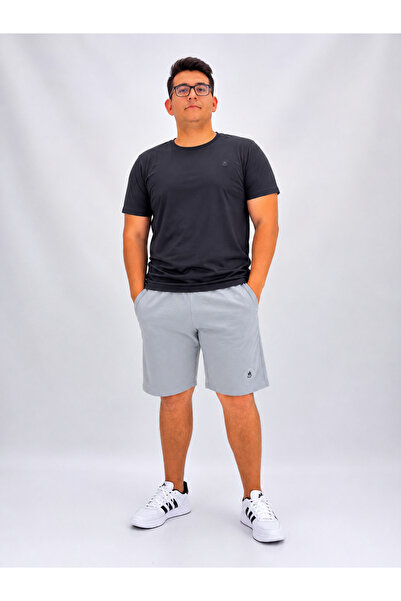 ANNEX Large Size Elastic Waist Lace-Up Cotton Men's Shorts with Zipper Pocket...