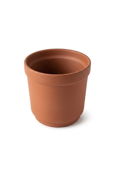 OEM Ghiveci din ceramică mată, teracotă – Diametru 14 cm, Înălțime 14 cm