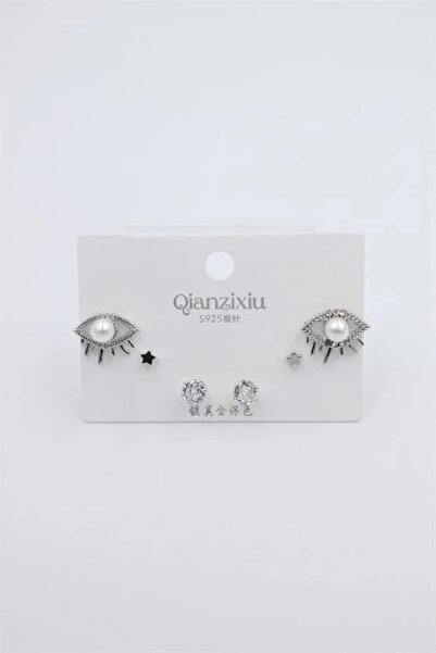 Marsilyan Nvdn- Ieg - Multiple Set Earrings - Silver Iegrs-Nvdn1