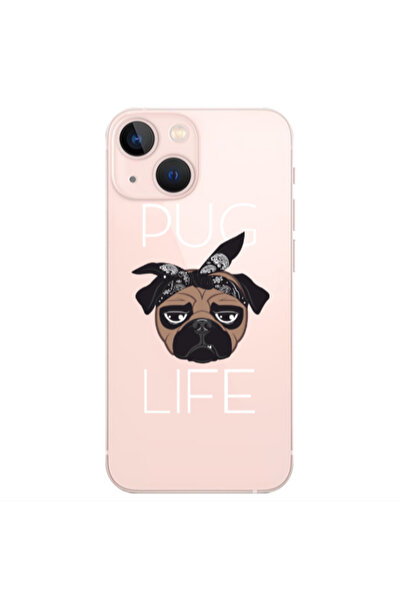 Other Apple iPhone 13 Mini Pug Life Transparent Silicone TPU Θήκη