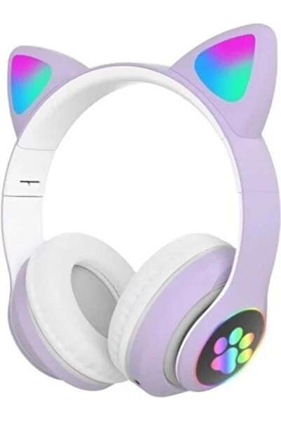BZB Kedi Kulaklı Bluetooth Kulaklık LED Işıklı Kablosuz Kulaklık Bluetooth 5....