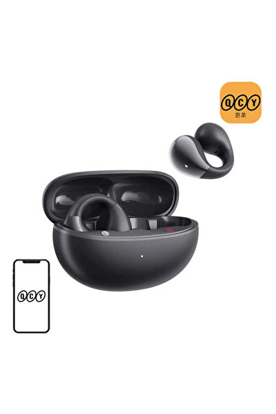 QCY Căști wireless Crossky Clip T33, Bluetooth 5.4, negru