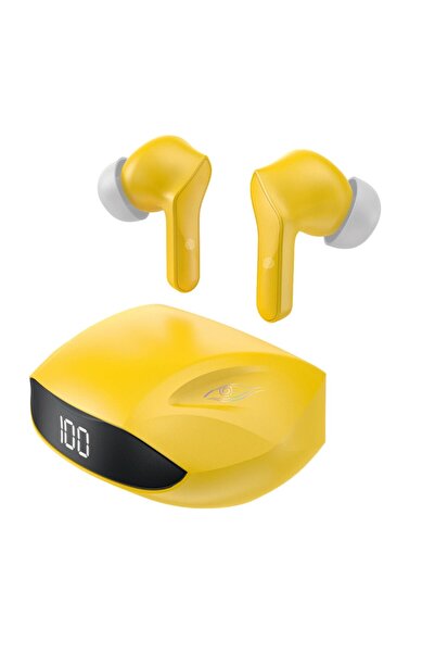 DUDAO Căști wireless U16H, TWS, Bluetooth 5.2, galbene