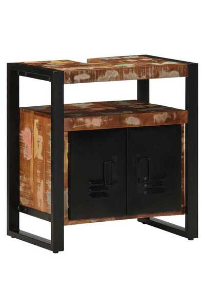 vidaxl Bathroom sink cabinet 55x35x60 cm solid reclaimed wood