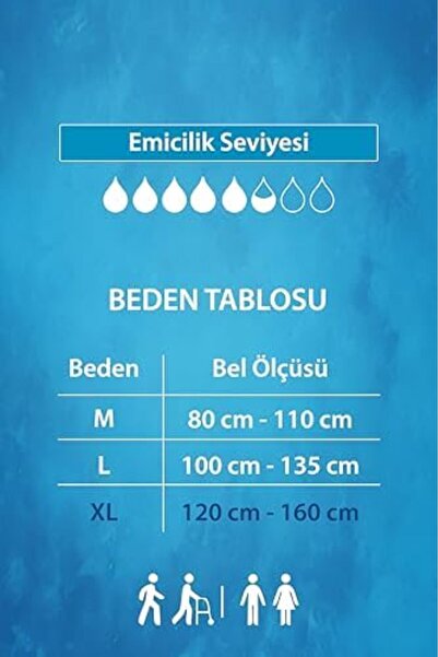 Yıldızan Terra Organik Tena Pants Normal XL 2X30P,Int,Prot Absorbent Panties ...