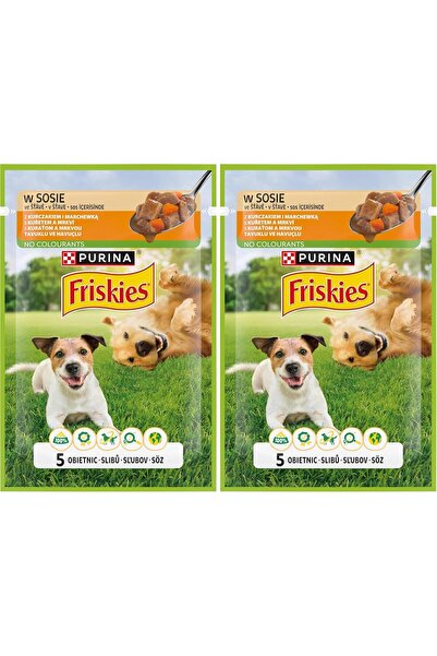 Yıldızan Terra Organik Friskies Chicken and Vegetable Wet Food for Adult Dogs...