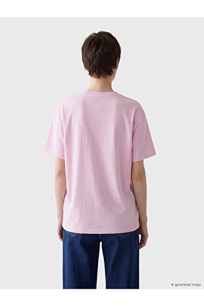 LC Waikiki Pink Plus Size Women's T-Shirt