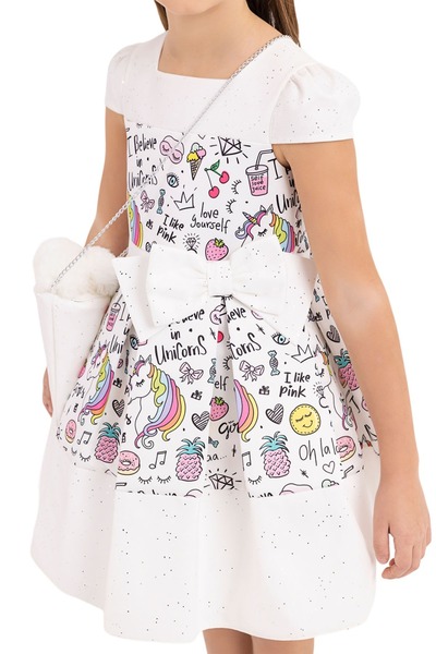 QUEEN "Unicorn Magic" Girls' Occasion Dress with Gradient Tulle