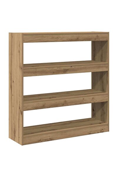 vidaxl Dulap pentru cărți stejar artizanal 100 x 30 x 103 cm