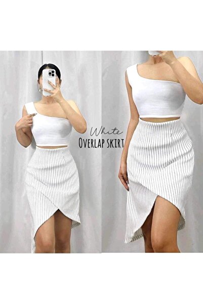 N-A Overlapping skirt