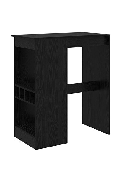vidaxl Masă de bar Stejar Negru 90 x 47.5 x 103.5 cm Lemn compozit