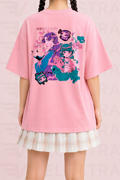 Velostra Women's Apothecary Diaries Anime Printed Oversize Crew Neck Cotton C...