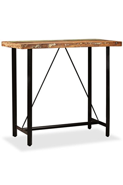 vidaxl Masă de bar, 120 x 60 x 107 cm, lemn masiv reciclat