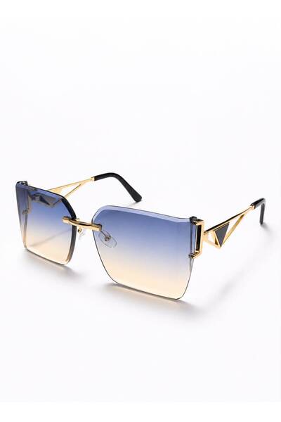 Nilu Moda New Season Style Blue Women's Sunglasses