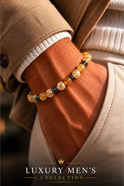 Jack Ferrero Luxury men's collection natural stone bracelet