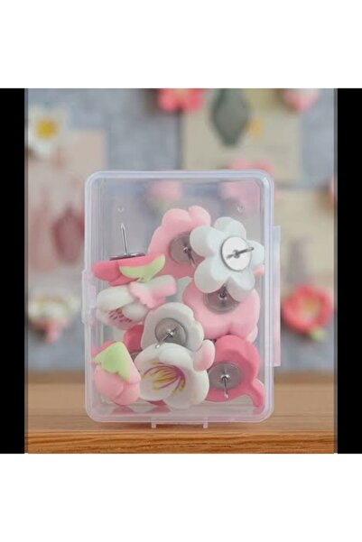 Mizan Ticaret Reçine çicek taş reçine kawaii çiçek raptiyeli kutulu 10 adet