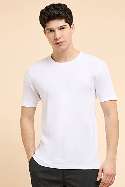R&B Solid T-Shirt with Crew Neck and Short Sleeves