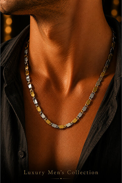 Jack Ferrero Luxury Men's Collection Çelik Kolye