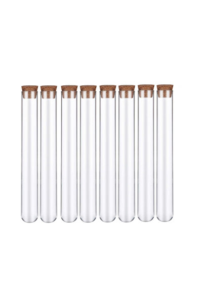 VeliumCraft Top Bottom Set of laboratory test tubes with stoppers, 30 pcs, 15...