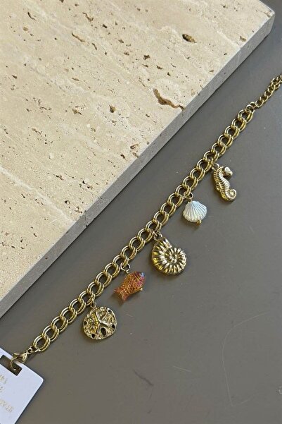 atastore2017 Sea shell bracelet - gold
