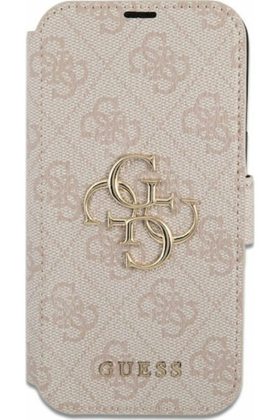 Guess Θήκη Συνθετικό Δέρμα Ροζ (iPhone 13 Pro Max) Κωδικός: GUBKP13X4GMGPI