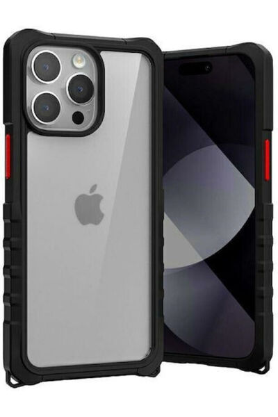 Mercury Bumper din plastic / silicon negru (iPhone 15 Pro) Cod: Mer007912