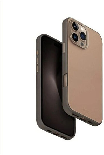 uniq Back Cover Synthetic Leather Brown (iPhone 16 Pro Max)