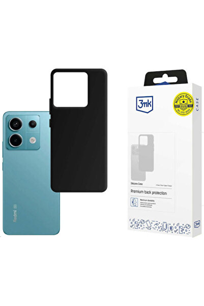 3MK Θήκη Πλάτης Σιλικόνης / Δερμάτινη 2mm Μαύρη (Redmi Note 13 4G)