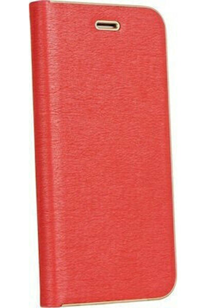Forcell Luna Gold Book Συνθετικό Δέρμα Κόκκινο (Galaxy A22 5G)