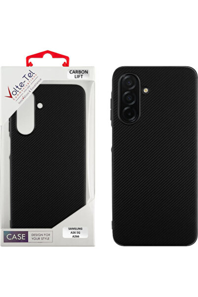 Other Volte-Tel Carbon Lift Back Cover Σιλικόνης Μαύρο (Samsung A26 5G)