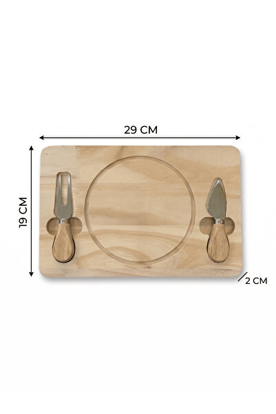 SepetçiBaba Lonya Wooden Cheese Presentation Set - 33