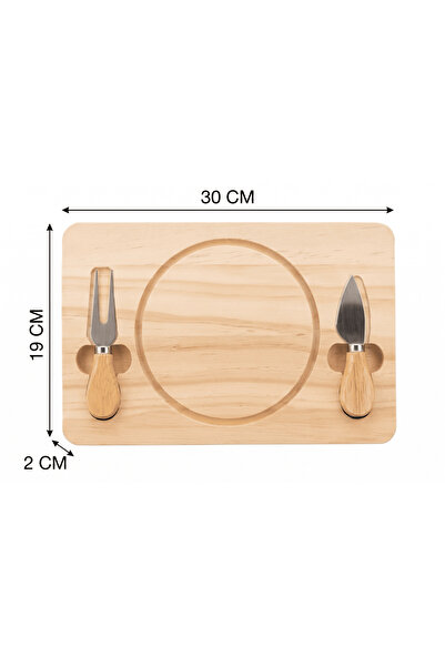 SepetçiBaba Lonya Wooden Cheese Presentation Set - 34