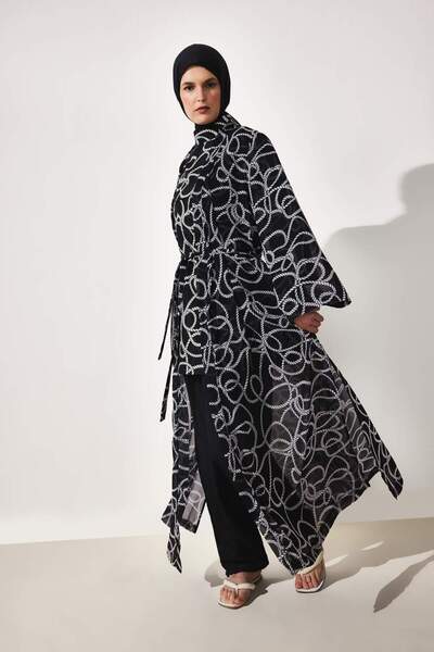 DeFacto Regular Fıt Desenli Burkini H7919AX26SM