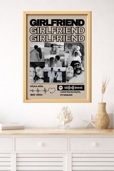 benden olsun Kişiye Özel Fotoğraf Kolajı Tablosu Sevgililer Günü Doğum Günü Y...