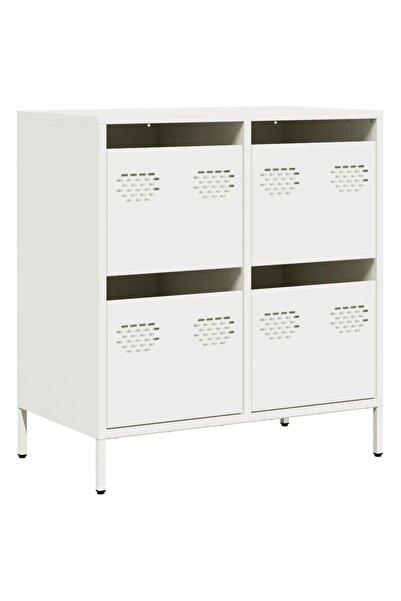 vidaxl Dulap, alb, 68x39x73,5 cm, oțel laminat la rece