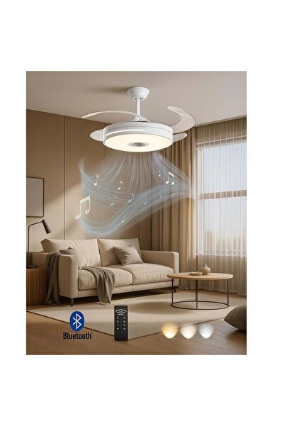 Mutlusan Electric MUTLUSAN BLUETOOTHLU AYDINLATMALI TAVAN VANTİLATÖRÜ