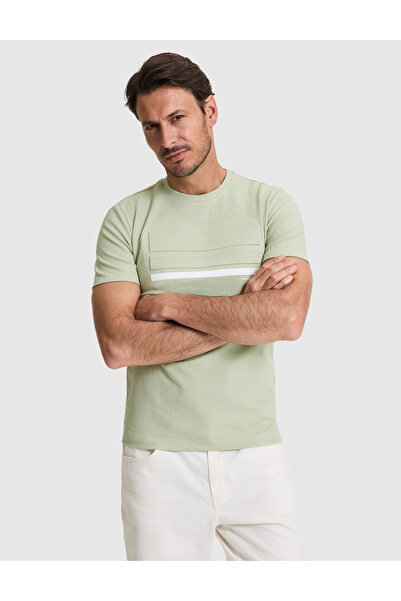 Pierre Cardin Çağla Slim Fit Bisiklet Yaka Tişört 50327864-VR016