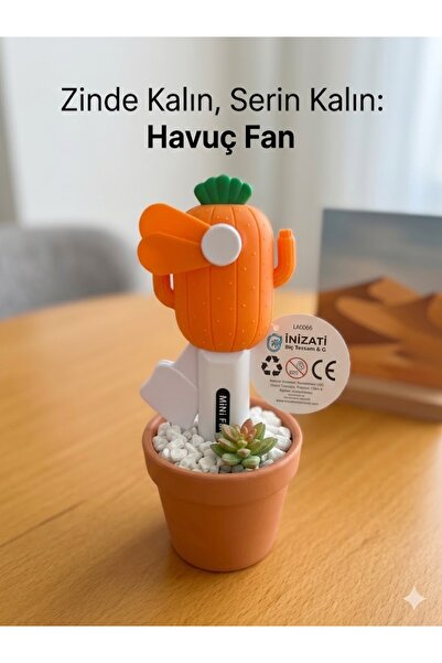 denizatigrup HAVUÇ TASARIMLI MİNİ FAN
