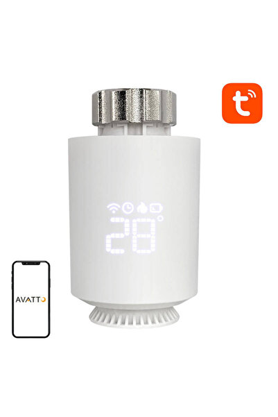 Avatto Cap termostatic Zigbee 3.0 pentru încălzire cu integrare Tuya
