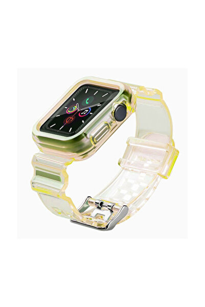 Hurtel Θήκη & Λουράκι Σιλικόνης Κίτρινο (Apple Watch 44/45/46mm/Ultra 49mm)