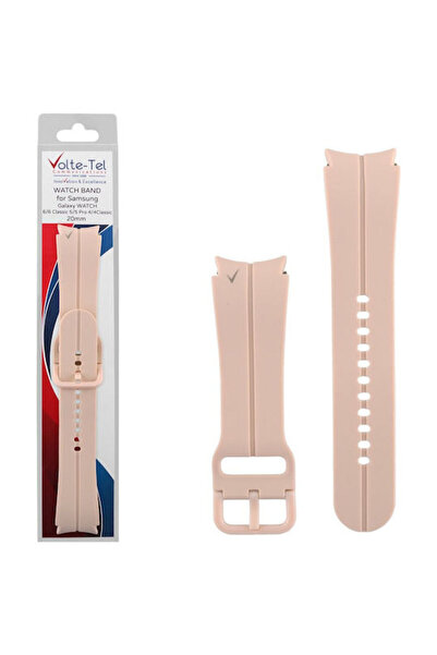Other Λουράκι Volte-Tel Σιλικόνης Ροζ (Galaxy Watch4/5/6/7/FE/4 Classic/6 Cla...