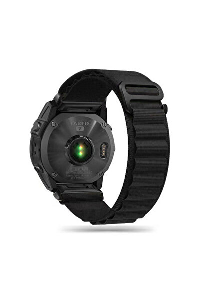 Tech-Protect Υφασμάτινο λουράκι μαύρο (Fenix 3 / 5x / 3hr / 5x Plus / 6x / 6x...
